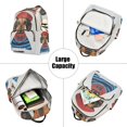 thumbnail image 5 of FORMRS Mini Backpack Purse for Women Quilted Travel Daypack Casual Shoulder Bag, Cute Dog Artist, 5 of 7
