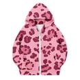 thumbnail image 5 of Dzrciro Boys Girls Hoodie Sweatshirts, Leopard Print Long Sleeve Full Zip Up Kids Jacket with Pockets, Casual Outdoor Hoodies Coat, 4-12 Years, 5 of 8