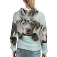 thumbnail image 7 of Sigee Adorable Puppy Portrait for Women's Pullover Hoodie Sweatshirts Adult Casual Long Sleeve Sweatshirts ,Sizes S-2XL-Large, 7 of 7