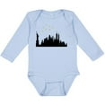 thumbnail image 3 of Inktastic New York Skyline Boys or Girls Long Sleeve Baby Bodysuit, 3 of 5