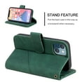 thumbnail image 4 of Allytech Luxury Wallet Case for iPhone 15 Plus with Wrist Strap, [9 Card Slots] [1 Cash Pocket] Premium PU Leather + Soft TPU Shockproof Magnetic Clasp Kickstand Protective Case, Green, 4 of 21
