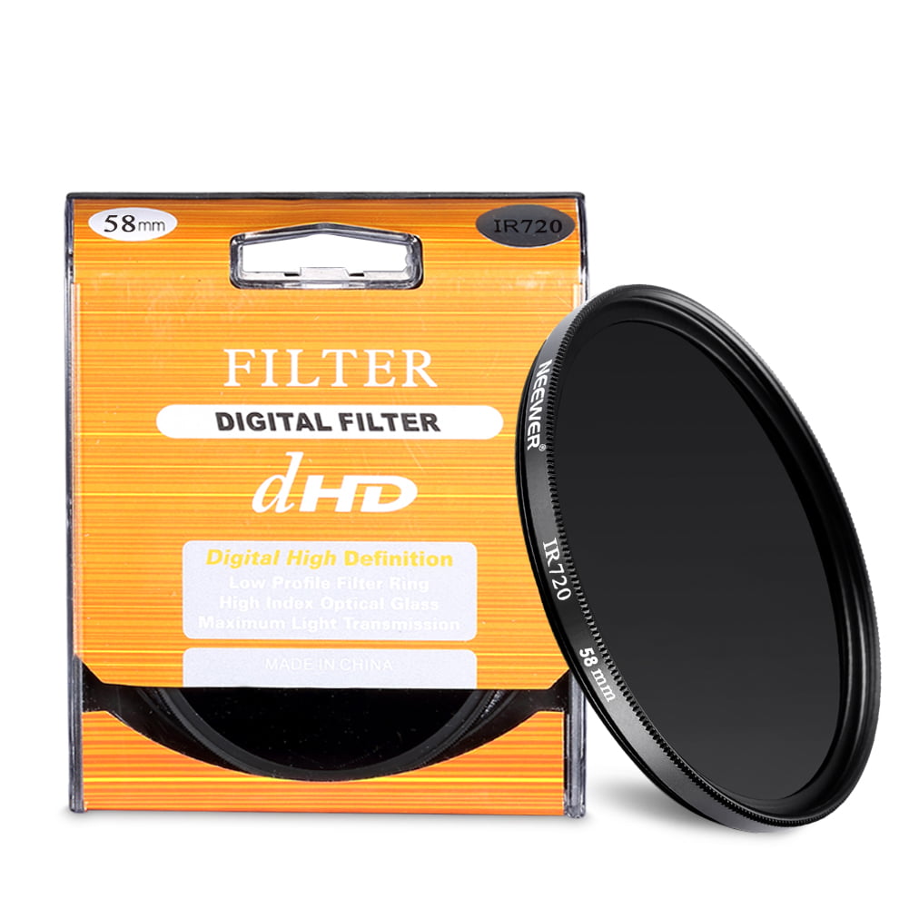 ANY DSLR/SLR Camera with a 58MM Filter Thread! IR720 Infrared Filter for Canon EOS Rebel T2i NEEWER 58MM 