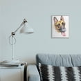 thumbnail image 2 of Stupell Industries German Shepard Pet Dog Tongue Out Portrait Grey Framed, 11 x 14, Design by George Dyachenko, 2 of 7