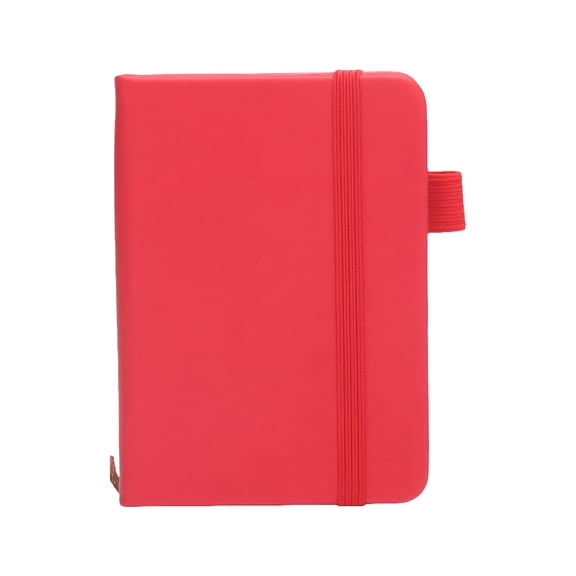 CCOCC Pocket Notebook, Portable College Ruled Lined Journal with Pen Holder, Mini Notepad for Note Taking, Office Supplies, 4.3" x 3.2", Red