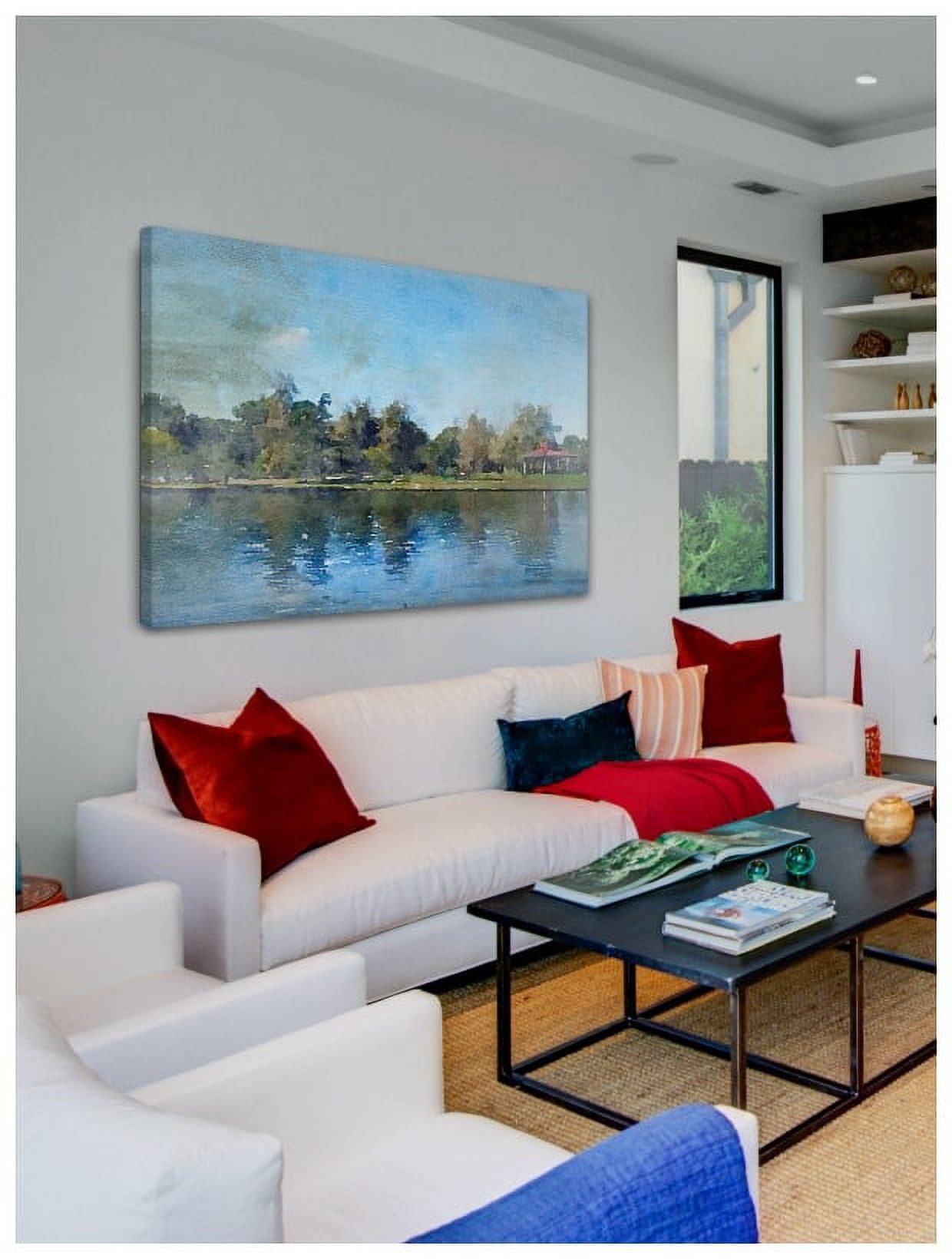 Marmont Hill - "Lake Balboa at Summer" by Irena Orlov Painting Print on Wrapped Canvas