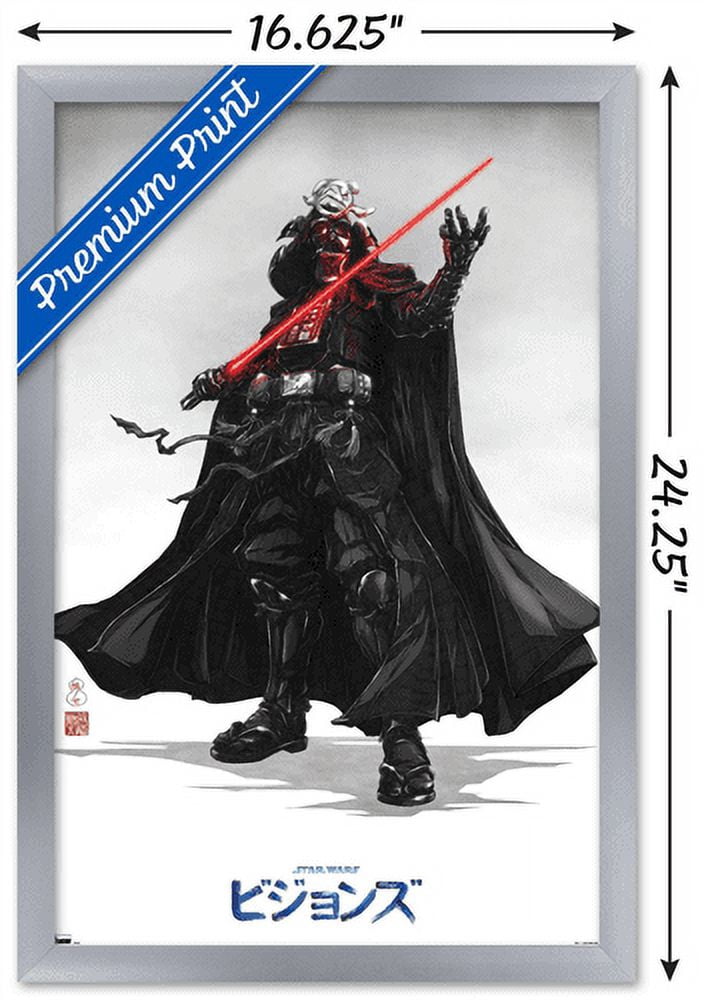 Star Wars: Visions - Vader Wall Poster, 14.725" x 22.375", Framed