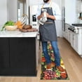 thumbnail image 6 of Farmhouse Kitchen Rugs Set of 2, Black Fruit Kitchen Rugs and Mats Non Skid Washable, Farmhouse Kitchen Decor and Accessories,Country Fruit Runner Rugs (17"x47"+17"x30"), 6 of 6
