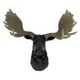 thumbnail image 2 of Zeckos Rustic Moose Head Bust Wall Sculpture 20x23in Brown Cabin Lodge Decor, 2 of 6