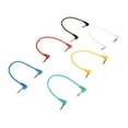 thumbnail image 4 of Ensemble de 6 Pcs Câbles Colorés pour Guitare Patch Incliné pour Pédales à Effet Guitare, 4 of 7