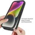 thumbnail image 2 of Magnetic for iPhone 15 Plus Case, [Compatible with MagSafe] [Built-in Screen Protector] Dustproof Full Body Shockproof Transparent Phone Case Cover for iPhone 15 Plus - Black, 2 of 5