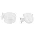 thumbnail image 2 of Miangastore Aquarium Fish Feeder Transparent Acrylic 2Pcs 3.93X3.93X3.14in, 2 of 8