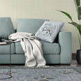 thumbnail image 5 of Antlered Garden Throw Pillow in Blue 16 x 16 with removable cover, 5 of 6