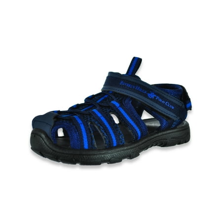 

Beverly Hills Polo Club Boys Open Toe Sandals - navy blue 9 toddler