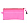thumbnail image 1 of Bolsa de papelería de PVC transparente, bolsa de papel con doble cremallera, bolsa de lápices para estudiantes (colores aleatorios), 12 Uds., 1 of 6