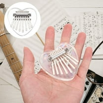 HAKIDZEL Portable Mini Thumb Piano Kalimba Acrylic Assorted Color 1Set 2.5x0.98in for Music Enthusiasts