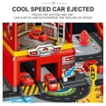 thumbnail image 5 of Parking Garage Toy Playset with 3 Alloy Racer Cars and Adventure Track - Yellow, 5 of 8