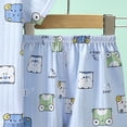 thumbnail image 6 of NIEWTR Baby Toddler Summer Pajamas Set Short Sleeve Shirt Paired with Comfy Shorts Breathable Lightweight for 6 12 18 24 Months 2T 3T(A-Blue,3-4 Years), 6 of 6