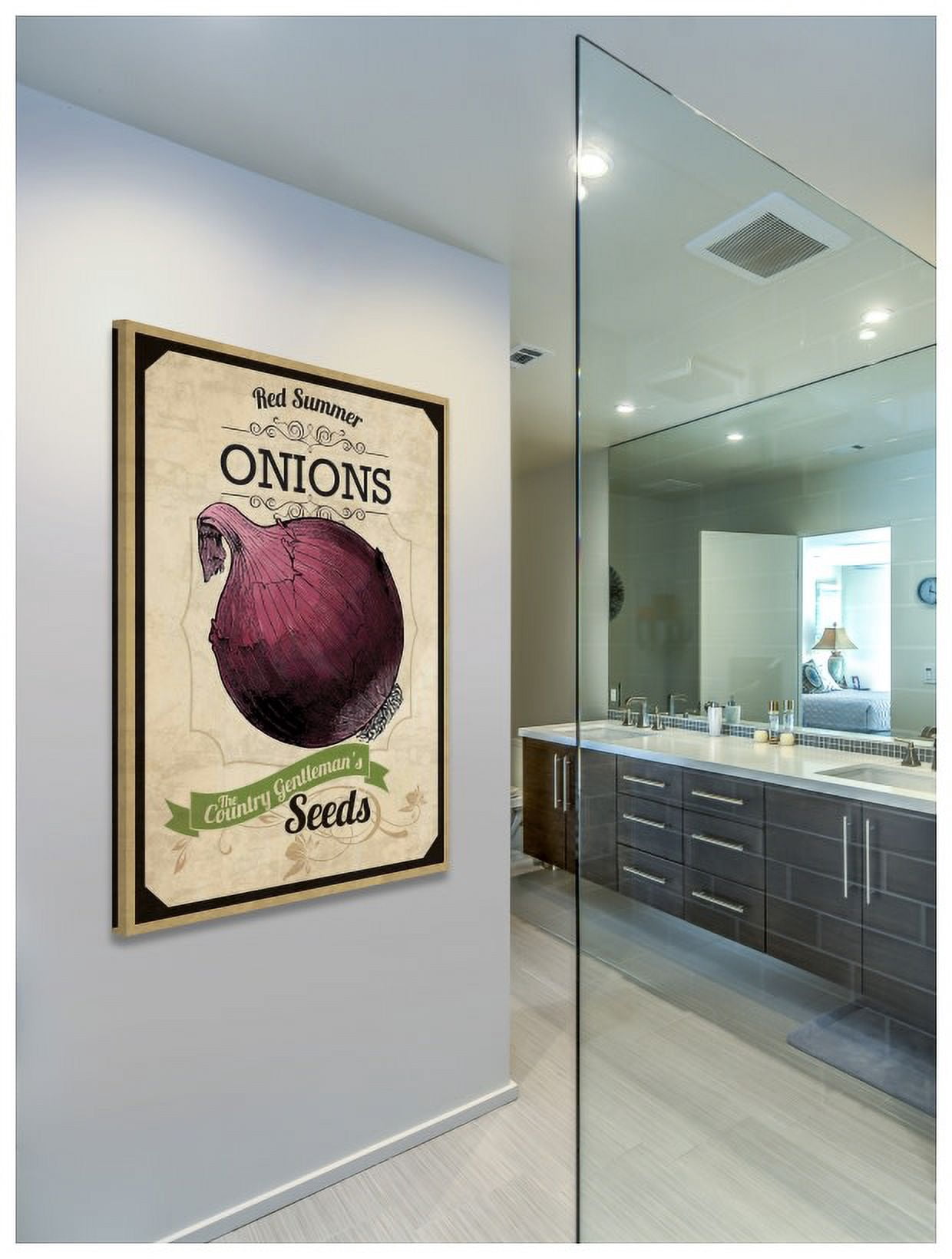 Marmont Hill "Seed Packet Onion" Painting Print on Canvas