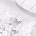 thumbnail image 4 of Butterfly Necklace for Women 925 Sterling Silver Butterfly Pendant Necklace June Birthstone Cubic Zirconia Jewelry Gift, 4 of 5