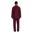 thumbnail image 4 of Apparonia Conjunto de Pijamas para Hombre Pijamas de Algodón con Cuello con Muescas para Hombre Ropa de Dormir de Manga Larga para Hombre con Bolsillos y Frente Fly Escarlata Dinámico S, 4 of 7