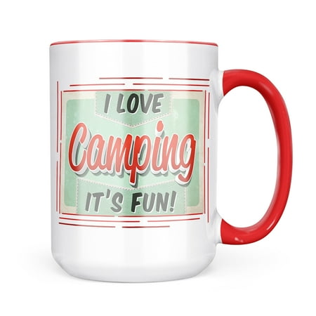 

Neonblond I Love Camping Vintage design Mug gift for Coffee Tea lovers