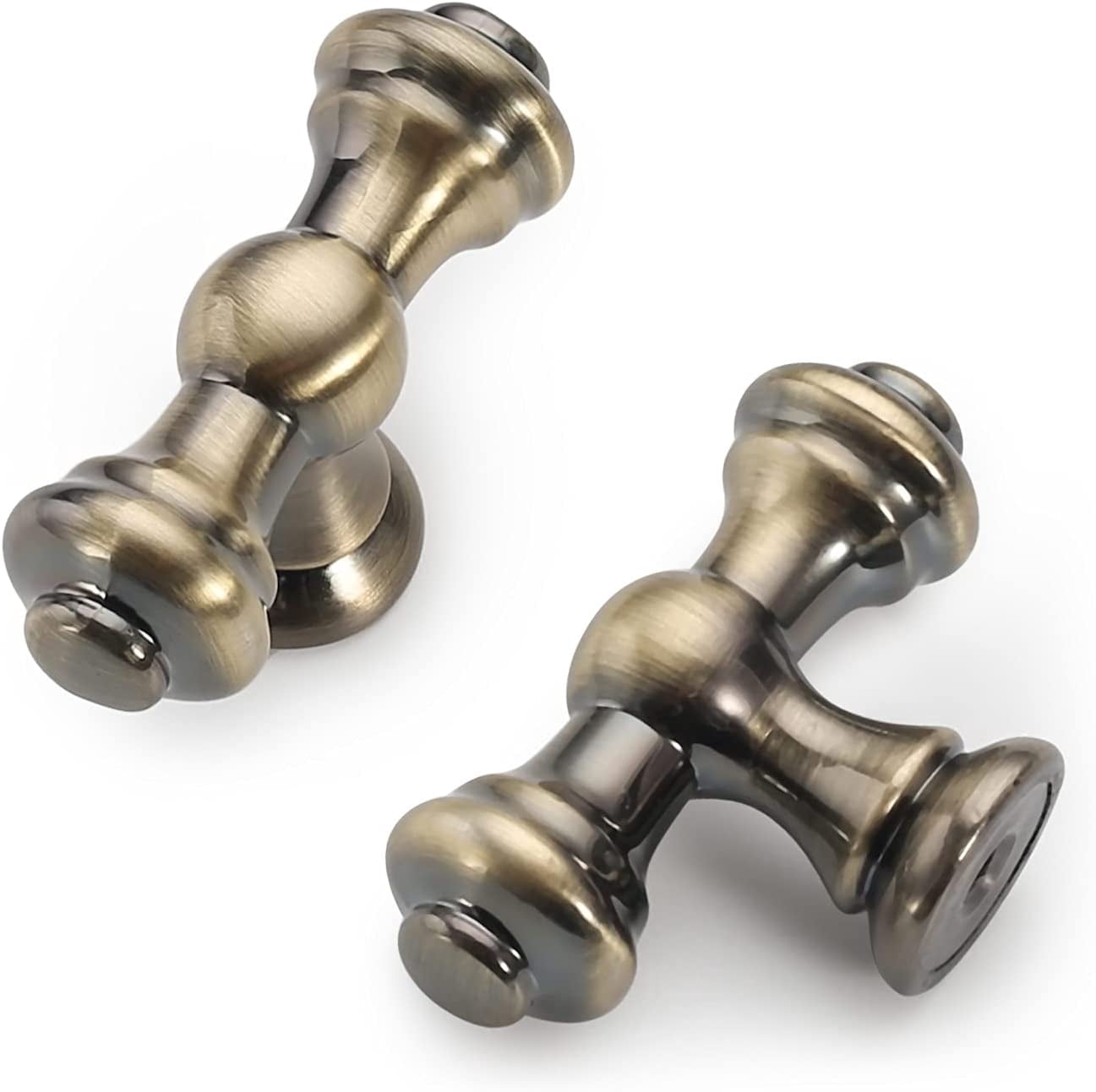 10 Pack Antique Brass Kitchen Cabinet Knobs Dresser Knobs Drawer Knobs Cabinet Hardware Zinc Knobs for Dresser Drawers 3768 AD0018