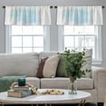 thumbnail image 5 of LALILO Kitchen Curtain Valance Blue Color Watercolor Colorful Rod Pocket Window Curtain 52"x 18" Set of 2, 5 of 7