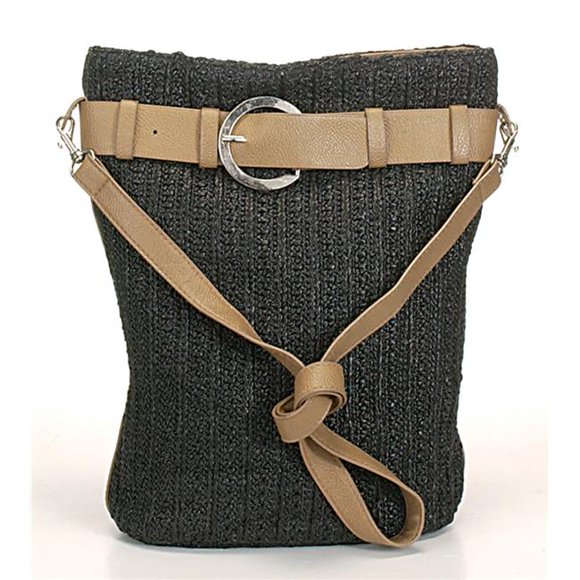 Femmes Plage Cross Body Longue Bandoulière Sac à Main Tendance&44; Noir - Lili 1
