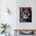 thumbnail image 3 of Nawypu  Cat Canvas Print American Wirehair Exotic Shorthair Cat Hanging Wall Art Funny Pet  Home Decor Poster Print, 3 of 4