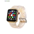 thumbnail image 2 of BadPiggies Soft Silicone Glitter Sport Strap Replacement Band for Apple Watch 38mm 40mm 42mm 44mm iWatch Series 7 6 5 4 3 2 1, 2 of 8