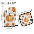 thumbnail image 2 of Yayeee Oven Mitts and Pot Holder Set of 4 Heat Resistant Kitchen Gloves Baking Hot Pad, Pumpkins Pattern, 2 of 5