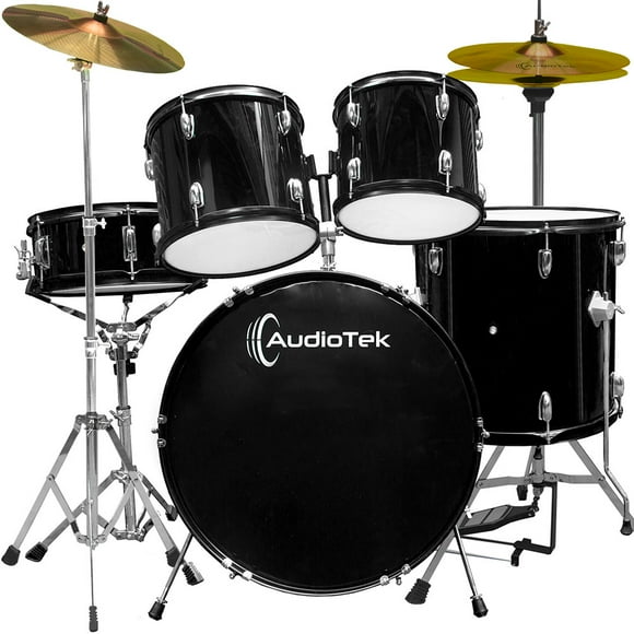 Batería Acustica Musical 5 piezas AUDIOTEK Negra