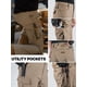 thumbnail image 5 of Pantalones Cargo Tácticos para Hombre FREE SOLDIER, Resistentes al Agua, Marrón, 34W/34L, 5 of 7