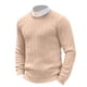 thumbnail image 1 of Jersey de cuello redondo de punto para hombre: manga larga ajustada, color liso floral, poliéster, estampado 3D, ropa informal y de fiesta., 1 of 3