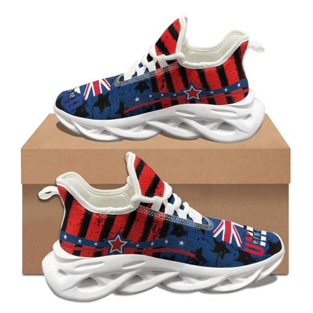 Zapatos de malla ligeros y resistentes al desgaste para mujer, con estampado de bandera de Gran Bretaña, diseño de marca, zapatillas cómodas para hombre