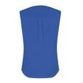 thumbnail image 4 of Womens Blouses and Tops Dressy Women's Summer Loose Vest Sleeveless Round Neck Pleated Casual Solid Color Top, 4 of 4