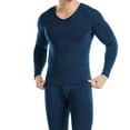 thumbnail image 1 of Pantalon de Complet pour Hommes sous-Vêtements en Polyester Hommes Hommes Décontracté Uni Col Rond Haute Élasticité Garder au Chaud sous-Vêtements Complet, 1 of 3