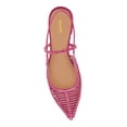 thumbnail image 4 of XYD Women Chic Pointed Cage Toe Studded Flats Strappy Slingback Sandals Cut-out Dressy Shoes Size 7 Pink, 4 of 4