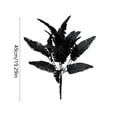 thumbnail image 3 of JMQLZ 16 Inch Premium Black Leaf Bundle - Extended Faux Foliage Stalks for Autumn Arrangements, 3 of 7