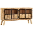 thumbnail image 1 of vidaXL Sideboard Brown and Black 160x30x80 cm Solid Rough Mango Wood, 1 of 11