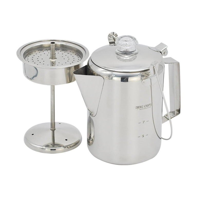 Coletti Scoutmaster Camping Coffee Pot - Campfire Coffee Pot - Huge Stainless Steel Camp Coffee Maker for Groups – 24 Cup