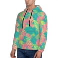 thumbnail image 3 of Salouo Colorful Palm Leaves Pattern Men's Fall Hoodie Sweatshirt,Sport Hoodie with Pockets for Men Pullover Casual Hooded Sweatshirt-XX-Large, 3 of 7