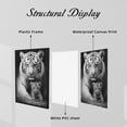 thumbnail image 5 of WFSposter Black and White Tiger Canvas Wall Art Tiger Mom with Cub Picture Wild Animal Painting Modern Artwork for Home Decor, 5 of 7