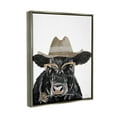thumbnail image 4 of Stupell Industries Cattle in Hat & Glasses Animals & Insects Painting Gray Floater Framed Art Print Wall Art, 25 x 31, 4 of 10