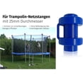 thumbnail image 5 of Juego de 8 tapas finales para barras de red de trampolín, 25 mm, azul, 5 of 5