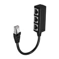 thumbnail image 1 of Dinheiro Cable Divisor Ethernet Rj45, Adaptador De Cable De Extensión De Red Lan Ethernet Divisor Rj45 Macho A 3 Hembra para Super Cat5, Cat5E, Cat6, Cat7 Adaptador De Conector Lan Ethernet, 1 of 5
