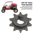 thumbnail image 4 of 420 10T Front Sprocket, Enhanced Performance Front Chain Sprocket Reliable Power Transfer 16mm  for CT200U Mini Bike, 4 of 7