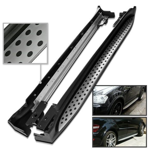 Spec-D Tuning Aluminum Side Step Bars Running Boards Compatible with 2006-2011 Mercedes-Benz W164 ML350 ML450 ML550