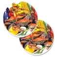 thumbnail image 1 of Ensemble de Sous-Verres de Voiture Porte-Gobelets Verons & Crabes, 1 of 1
