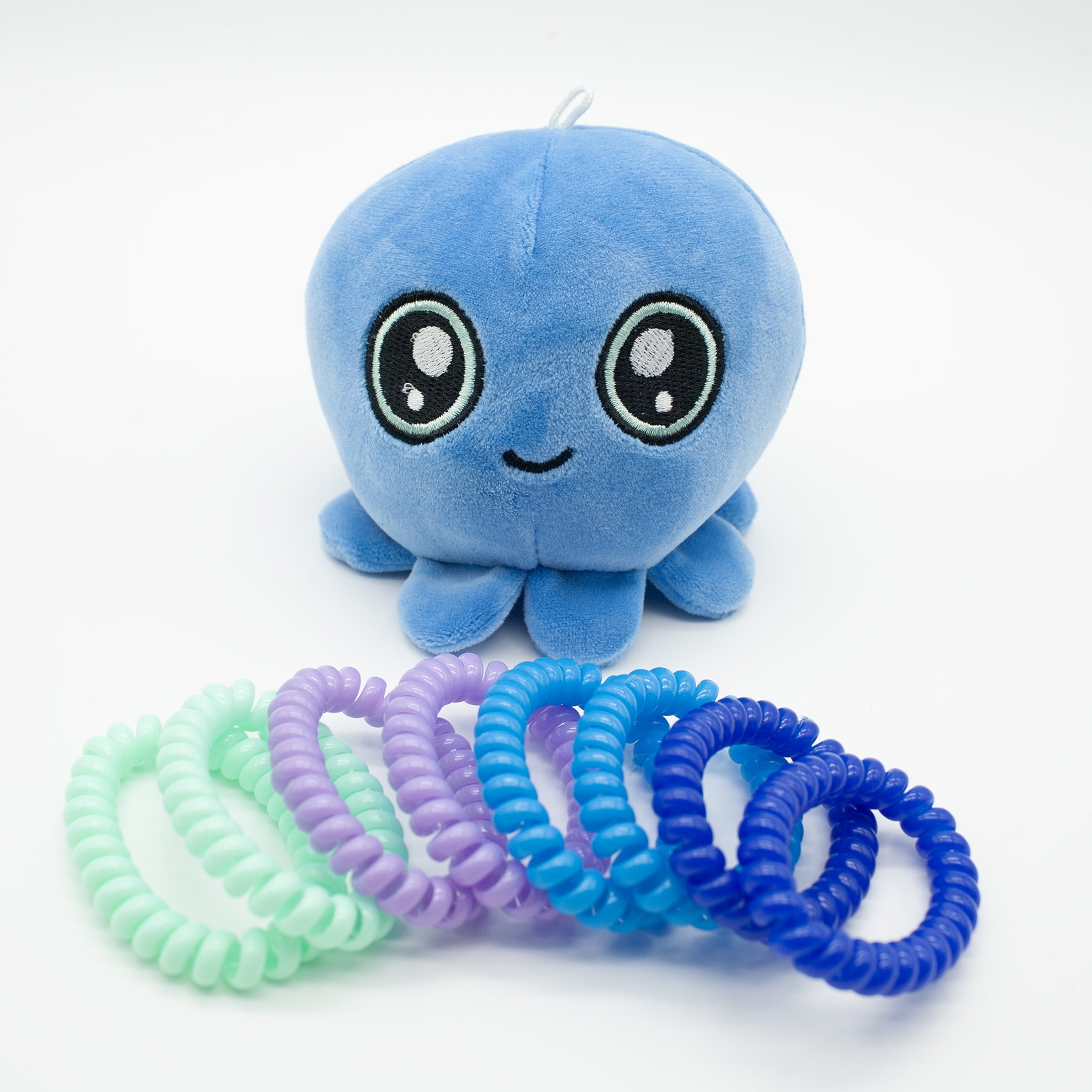 Best Brands Sparkle Goldfish Fuzzy Squishy Hair Cord Set for Kids Ages 3 and Up.